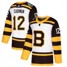 Youth Adidas Boston Bruins Wayne Cashman White 2019 Winter Classic Jersey - Authentic