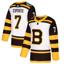 Youth Adidas Boston Bruins Phil Esposito White 2019 Winter Classic Jersey - Authentic