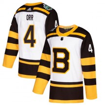 Youth Adidas Boston Bruins Bobby Orr White 2019 Winter Classic Jersey - Authentic