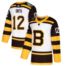 Youth Adidas Boston Bruins Craig Smith White 2019 Winter Classic Jersey - Authentic