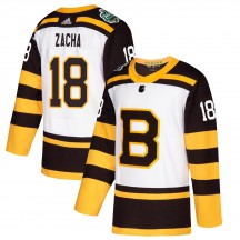 Youth Adidas Boston Bruins Pavel Zacha White 2019 Winter Classic Jersey - Authentic