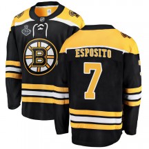Youth Fanatics Branded Boston Bruins Phil Esposito Black Home 2019 Stanley Cup Final Bound Jersey - Breakaway