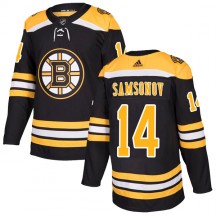Men's Adidas Boston Bruins Sergei Samsonov Black Home Jersey - Authentic