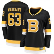 Women's Fanatics Branded Boston Bruins Brad Marchand Black Breakaway Alternate Jersey - Premier