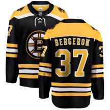 Youth Fanatics Branded Boston Bruins Patrice Bergeron Black Home Jersey - Breakaway