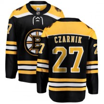 Youth Fanatics Branded Boston Bruins Austin Czarnik Black Home Jersey - Breakaway