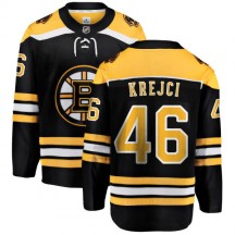 Men's Fanatics Branded Boston Bruins David Krejci Black Home Jersey - Breakaway