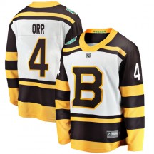 Youth Fanatics Branded Boston Bruins Bobby Orr White 2019 Winter Classic Jersey - Breakaway