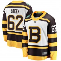 Youth Fanatics Branded Boston Bruins Oskar Steen White 2019 Winter Classic Jersey - Breakaway