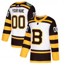 Men's Adidas Boston Bruins Custom White Custom 2019 Winter Classic Jersey - Authentic