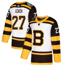 Men's Adidas Boston Bruins Reggie Leach White 2019 Winter Classic Jersey - Authentic