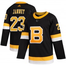 Youth Adidas Boston Bruins Craig Janney Black Alternate Jersey - Authentic