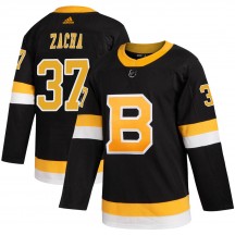 Youth Adidas Boston Bruins Pavel Zacha Black Alternate Jersey - Authentic