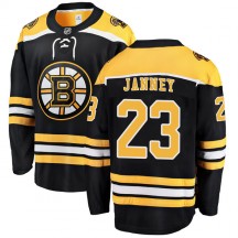 Men's Fanatics Branded Boston Bruins Craig Janney Black Home Jersey - Breakaway