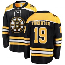 Men's Fanatics Branded Boston Bruins Joe Thornton Black Home Jersey - Breakaway