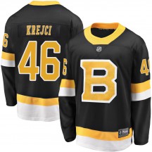 Men's Fanatics Branded Boston Bruins David Krejci Black Breakaway Alternate Jersey - Premier