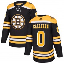 Youth Adidas Boston Bruins Michael Callahan Black Home Jersey - Authentic