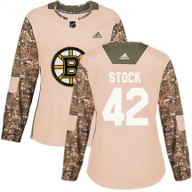 Women's Adidas Boston Bruins Pj Stock Camo Veterans Day Practice Jersey - Authentic
