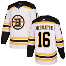 Youth Adidas Boston Bruins Rick Middleton White Away Jersey - Authentic