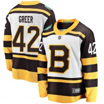 Men's Fanatics Branded Boston Bruins A.J. Greer White 2019 Winter Classic Jersey - Breakaway