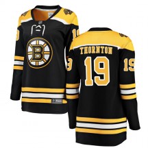 Women's Fanatics Branded Boston Bruins Joe Thornton Black Home Jersey - Breakaway