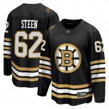 Men's Fanatics Branded Boston Bruins Oskar Steen Black Breakaway 100th Anniversary Jersey - Premier