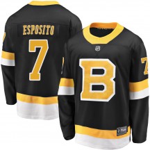 Youth Fanatics Branded Boston Bruins Phil Esposito Black Breakaway Alternate Jersey - Premier