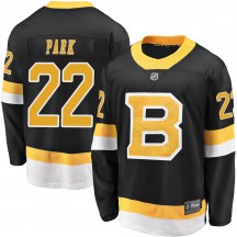 Youth Fanatics Branded Boston Bruins Brad Park Black Breakaway Alternate Jersey - Premier