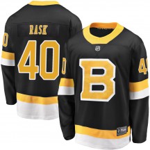 Youth Fanatics Branded Boston Bruins Tuukka Rask Black Breakaway Alternate Jersey - Premier