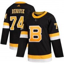 Men's Adidas Boston Bruins Jake DeBrusk Black Alternate Jersey - Authentic