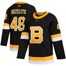 Men's Adidas Boston Bruins Matt Grzelcyk Black Alternate Jersey - Authentic