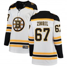 Women's Fanatics Branded Boston Bruins Jakub Zboril White ized Away Jersey - Breakaway