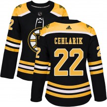 Women's Adidas Boston Bruins Peter Cehlarik Black Home Jersey - Authentic