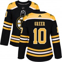 Women's Adidas Boston Bruins A.J. Greer Black Home Jersey - Authentic