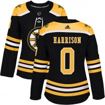 Women's Adidas Boston Bruins Brett Harrison Black Home Jersey - Authentic