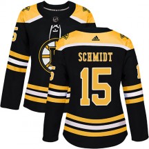 Women's Adidas Boston Bruins Milt Schmidt Black Home Jersey - Authentic