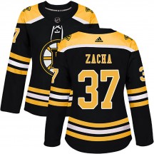 Women's Adidas Boston Bruins Pavel Zacha Black Home Jersey - Authentic