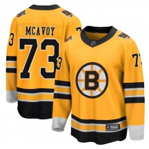 Men's Fanatics Branded Boston Bruins Charlie McAvoy Gold 2020/21 Special Edition Jersey - Breakaway