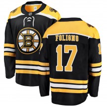 Youth Fanatics Branded Boston Bruins Nick Foligno Black Home Jersey - Breakaway