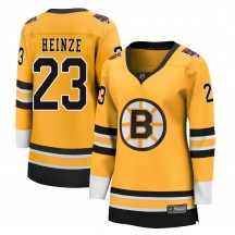 Women's Fanatics Branded Boston Bruins Steve Heinze Gold 2020/21 Special Edition Jersey - Breakaway