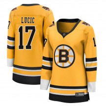 Women's Fanatics Branded Boston Bruins Milan Lucic Gold 2020/21 Special Edition Jersey - Breakaway