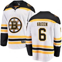 Men's Fanatics Branded Boston Bruins Ted Green White Away Jersey - Breakaway