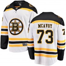 Men's Fanatics Branded Boston Bruins Charlie McAvoy White Away Jersey - Breakaway