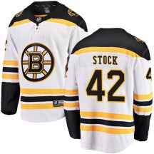 Men's Fanatics Branded Boston Bruins Pj Stock White Away Jersey - Breakaway