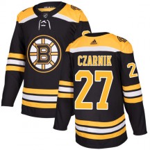 Men's Adidas Boston Bruins Austin Czarnik Black Jersey - Authentic