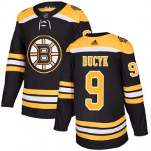 Men's Adidas Boston Bruins Johnny Bucyk Black Jersey - Authentic