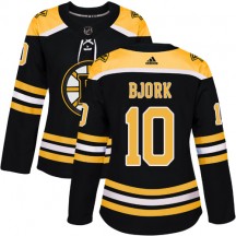 Women's Adidas Boston Bruins Anders Bjork Black Home Jersey - Authentic