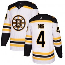Women's Adidas Boston Bruins Bobby Orr White Away Jersey - Authentic