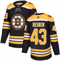 Men's Adidas Boston Bruins Danton Heinen Black Home Jersey - Premier