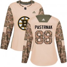 Women's Adidas Boston Bruins David Pastrnak White Away Jersey - Premier